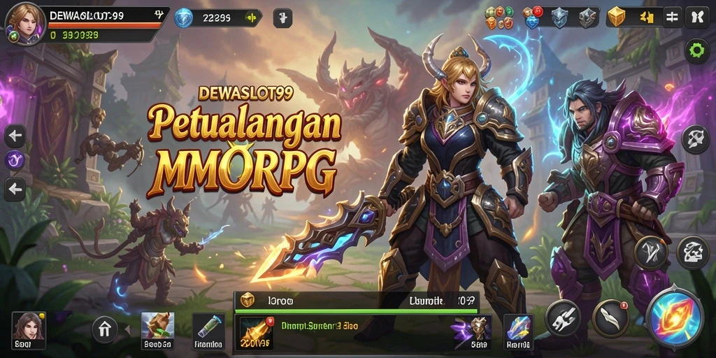 Gameplay menakjubkan dari DEWASLOT99 dalam dunia MMORPG.