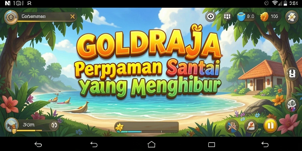 Tangkapan layar gameplay yang menampilkan keseruan GOLDRAJA.
