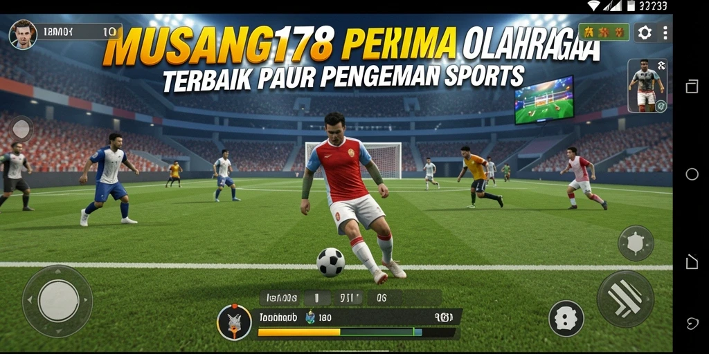 Screenshot utama MUSANG178 menampilkan aksi seru dalam permainan olahraga.