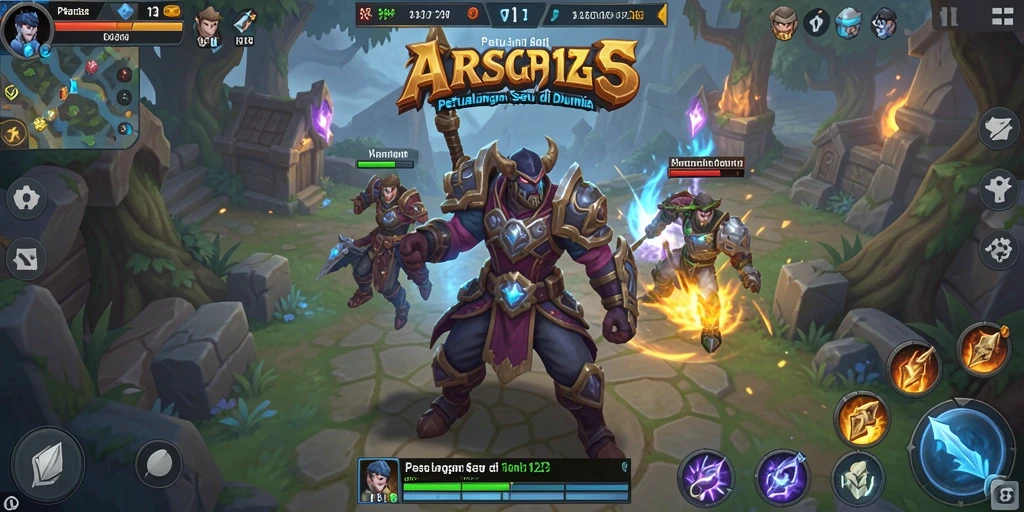 Screenshot gameplay PASAR123 yang menampilkan aksi pertarungan seru.