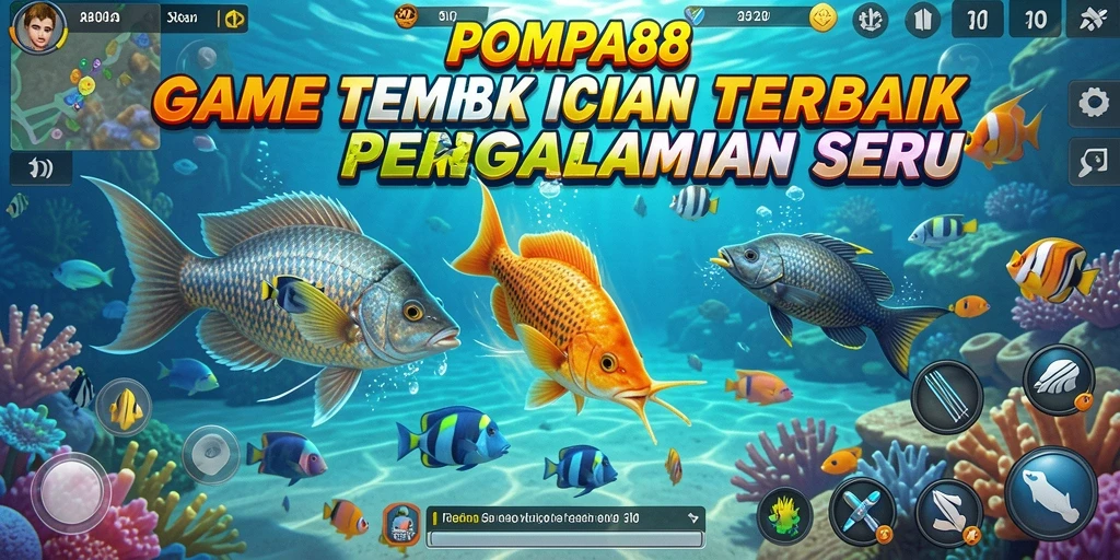 Tampilan gameplay Tembak Ikan yang seru dan menarik.