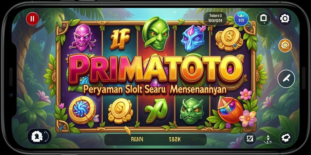 Tampilan menakjubkan dari gameplay PRIMATOTO yang penuh warna.