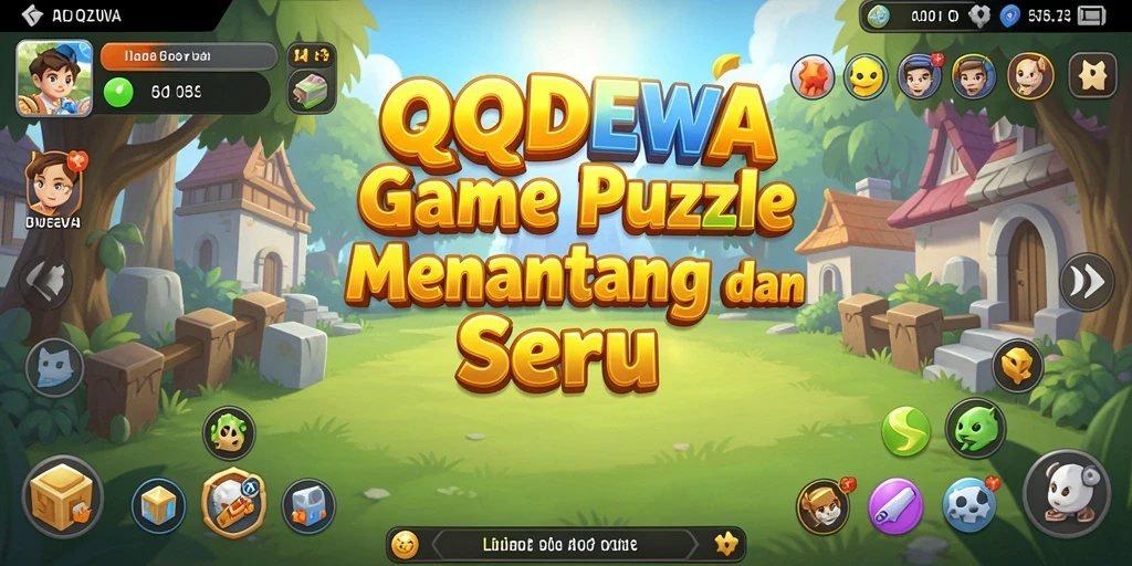 Tampilan gameplay menantang dari QQDEWA dengan variasi puzzle menarik.