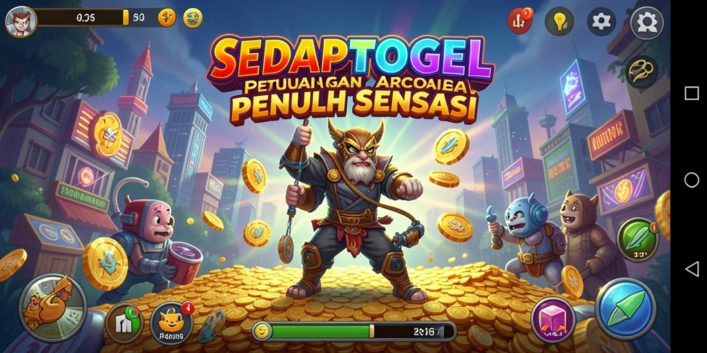 Screenshot gameplay SEDAPTOGEL menampilkan aksi seru dalam dunia arcade.