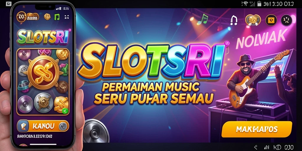 Screenshot gameplay SLOTSRI menampilkan momen seru saat bermain musik.