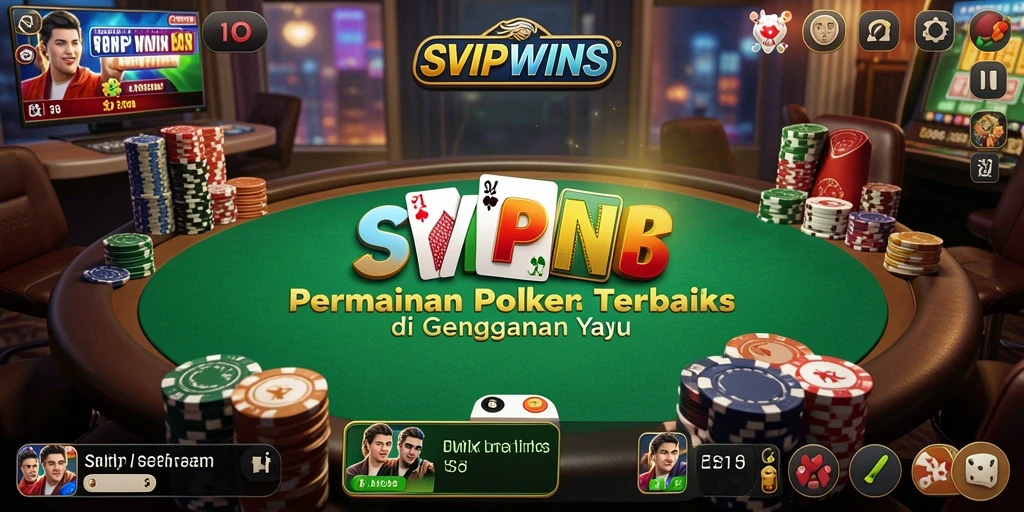 Tampilan menarik dari gameplay Poker di SVIPWINS.